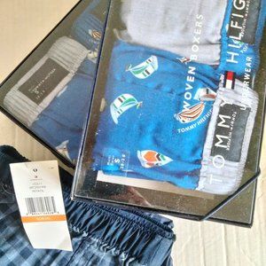 NWT, 3pcs Tommy Hilfiger men's woven boxers,clearance